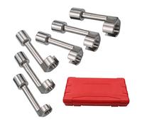 Juego de llaves para líneas de inyector - Conector de 1/2 pulgadas -In Kit para combustible | Herramienta de extracción de inyectores, recipientes de reparación de automóviles, uso profesional y