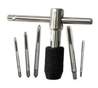 Juego de llaves para machos con mango en T, juego de herramientas para llaves para machos | Kit de herramientas manuales para roscar y roscar | Herramienta de roscado tipo T, llave de carraca para
