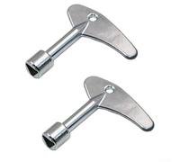 Juego de llaves triangulares multifuncionales diseñadas para ascensores, armarios de control electrónico y aplicaciones marinas con material de aleación de zinc (2 piezas)