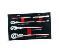 Juego De Llaves Trinquete Usos Múltiples Diseño Cabeza Flexible Incluye Varilla Extensión Mecánica Herramienta Esencial Para Reparación Vehículos En Espacios Reducidos Herramienta