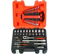 Juego De Llaves Y Enchufes Bahco S410 De 41 Métricos 1/4 Pulgadas Y 1/2 Pulgadas