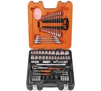 Juego De Llaves De Vaso Bahco Métrico Imperial De 1/4" Y 1/2" 94 Piezas S87+7