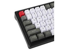 Juego de llaves YMDK 96 84 ANSI ISO perfil OEM PBT grueso para teclado mecánico Cherry MX YMD96 RS96 KBD75 YMD75 FC980M (solo teclado) Blanco Gris Rojo 115 teclas