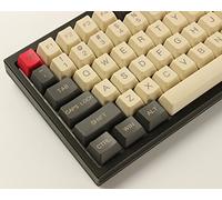 Juego de llaves YMDK 96 84 ANSI ISO perfil OEM PBT grueso para teclado mecánico Cherry MX YMD96 RS96 KBD75 YMD75 FC980M (solo teclado) Gris Beige 115 teclas