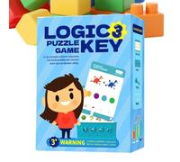 Juego de lógica y puzzle con llaves Juguete Educativo de para Aprender y | Llave Lógica de Juguete para Niños Preescolar Aula Educación en Casa Desarrollo Cerebral y Motricidad