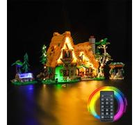 Juego de luces con mando a distancia para Lego Blancanieves y los Siete Enanitos (No Lego), juego de iluminación LED para Lego 43242 Snow White and The Seven Dwarfs' Cottage Juguetes creativos