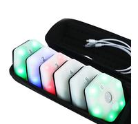 Juego de luces de entrenamiento de reacción, lámparas inteligentes de respuesta rápida con ejercicios de aplicación, mejora la agilidad y el tiempo de reacción para atletas y entrenadores