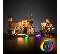 Juego de luces de mando a distancia compatible con Lego 10316 The Lord of The Rings Rivendell (no modelo), juego de iluminación LED para El Señor de los Anillos: Bruchtal Icons Bausteine Modelo