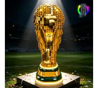 Juego de luces de mando a distancia compatible con Lego 43020 FIFA World Cup Official Trophy (no modelo), juego de iluminación LED compatible con Lego FIFA World Cup Official Trophy modelo de bloques