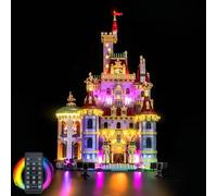 Juego de luces de mando a distancia compatible con Lego 43263 Beauty and The Beast Castle (no modelo), juego de iluminación LED compatible con Lego Beauty and The Beast Castle 43263 juguete creativo