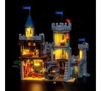 Juego de luces de mando a distancia compatible con Lego Medieval Horse Knight Castle 31168 (no modelo), juego de iluminación LED compatible con Lego 31168 Medieval Horse Knight Castle modelo de