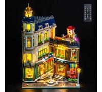 Juego de luces de mando a distancia compatible con Lego Shopping Street 11371 (no modelo), juego de iluminación LED compatible con Lego Shopping Street bloques de construcción modelo