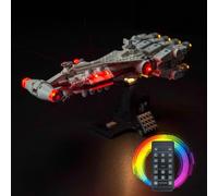 Juego de luces de mando a distancia compatible con Lego Tantive IV (no modelo), juego de iluminación LED compatible con Lego 75376 Tantive IV juguete creativo