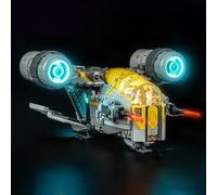 Juego de luces de mando a distancia compatible con Lego The Razor Crest 75447 (no modelo), juego de iluminación LED compatible con Lego The Razor Crest Bloques de construcción Modelo