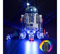 Juego de luces de mando a distancia para Lego 75379 R2-D2 (no Lego), juego de iluminación LED para Lego R2-D2 juguetes creativos