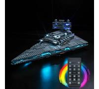 Juego de luces de mando a distancia para Lego 75394 Imperial Star Destroyer (no Lego), juego de iluminación LED para Lego Imperial Destroyer Star Destroyer Juguetes creativos