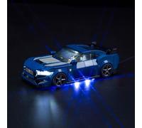 Juego de luces decorativas LED compatibles con Ford Mustang Dark Horse 76920 Lego Speed Champions (sin modelo)