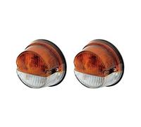 Juego de luces indicadoras de señal de giro delanteras redondas adecuadas para Case IH | Claas | Demag | vado | Harv internacional | Mercedes benz | Escania | Steinbock | Steyr X | volvo