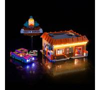 Juego de luces LED compatible con Lego 10352 The Simpsons: Krusty Burger (no modelo), juego de iluminación decorativa, juguete creativo