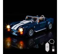 Juego de luces LED compatible con Lego 10357 Shelby Cobra 427 S/C (Sin modelo), interruptor de atenuación táctil, juego de iluminación decorativa Compatible con Lego Shelby Cobra 427 S/C, juguete