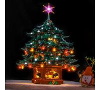 Juego de luces LED compatible con Lego 41843 Family Christmas Tree Decoration (no modelo), juego de iluminación decorativa compatible con decoración de árbol de Navidad de Lego Family Juguetes