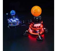 Juego de luces LED compatible con Lego 42179 Planet Earth and Moon in Orbit Building Set (no modelo), juego de iluminación decorativa para Technic sol, tierra, luna, modelo, juego de juguete creativo