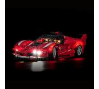 Juego de luces LED compatible con Lego 42212 Ferrari FXX K (sin modelo), juego de iluminación decorativa compatible con Lego Ferrari FXX K juguete creativo