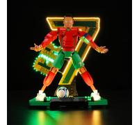 Juego de luces LED compatible con Lego 43016 Cristiano Ronaldo - Juego de leyenda de fútbol, kit de luz para Lego 43016 modelo de bloques de construcción, no incluye el juego de modelo