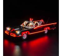 Juego de luces LED compatible con Lego 76328 B'atman: The Classic TV Series Batmobile (no modelo), juego de iluminación decorativa compatible con B'atman The Classic TV Series Batmobile juguete