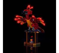 Juego de luces LED compatible con Lego 76448 Fawkes: Dumbledore's Phoenix (no modelo), juego de iluminación decorativa compatible con Lego Fawkes Dumbledore's Phoenix juguete creativo