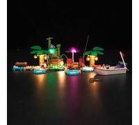 Juego de luces LED compatible con Lego 77048 Animal Crossing Kapp'n's Island Boat Tour, iluminación decorativa para Käptens Isla Boat Tour
