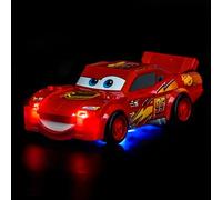 Juego de luces LED compatible con Lego 77255 Lightning McQueen (no modelo), juego de iluminación decorativa compatible con ladrillos de construcción Lego Lightning McQueen