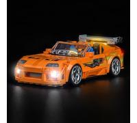 Juego de luces LED compatible con Lego 77260 The Fast and The Furious Toyota Supra MK4 (no modelo), juego de iluminación decorativa compatible con Lego Toyota Supra MK4 modelo de bloques de