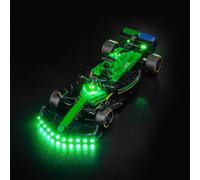 Juego de luces LED compatible con Lego Aston Martin Aramco F1 AMR24 Race Car 77245 (no es un modelo), juego de iluminación decorativa compatible con Lego Aston Martin Aramco F1 AMR24 Race Car