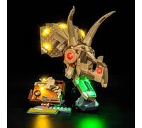 Juego de luces LED compatible con Lego Dinosaur Fossils: Triceratops Skull (no modelo), juego de iluminación decorativa compatible con Lego 76969 Fósiles de dinosaurios: Triceratops Skull Juguete