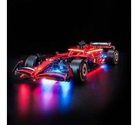 Juego de luces LED compatible con Lego Ferrari SF-24 F1 Car 42207 (no modelo), juego de iluminación decorativa compatible con Lego Ferrari SF-24 F1 Car Creative Toys