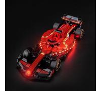Juego de luces LED compatible con Lego Ferrari SF-24 F1 Race Car 77242 (no modelo), juego de iluminación decorativa compatible con Lego Ferrari SF-24 F1 Race Car juguete creativo