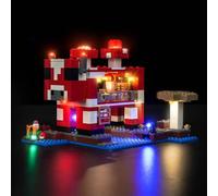 Juego de luces LED compatible con Lego Minecraft The Mooshroom House (no Lego), juego de iluminación LED compatible con Minecraft 21270 The Mooshroom House juguete creativo