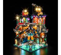 Juego de luces LED compatible con Lego Ninjago City Workshops 71837 (sin modelo), juego de iluminación decorativa compatible con Lego Ninjago City Workshops Juguetes creativos