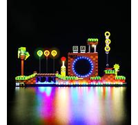 Juego de luces LED compatible con Lego Sonic Green Hill Zone 21331 (no modelo), juego de iluminación LED compatible con juguetes Sonic Lego Ideas, luz decorativa creativa