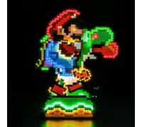 Juego de luces LED compatible con Lego Super M'ario World: M'ario 71438 (no modelo), juego de iluminación decorativa compatible con 71438 Super M'ario World M'ario Creative Toys