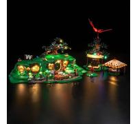 Juego de luces LED compatible con Lego The Lord of The Rings: The Shire 10354 (no modelo), juego de iluminación decorativa compatible con Lego The Lord of the Rings: The Shire Creative Toys
