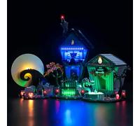 Juego de luces LED compatible con Lego Tim Burton's The Nightmare Before Christmas (no modelo), juego de iluminación decorativa compatible con juguetes creativos 21351 The Nightmare Before Christmas