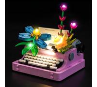 Juego de luces LED compatible con Lego Typewriter with Flowers 31169 (no modelo), juego de iluminación decorativa compatible con Lego Typewriter with Flowers Creative Toys