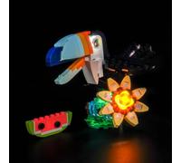 Juego de luces LED compatible con Lego Wild Animals: Tropical Toucan 31173 (no modelo), juego de iluminación decorativa compatible con Lego 31173 Wild Animals: Tropical Toucan Creative Toys