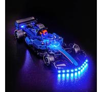 Juego de luces LED compatible con Lego Williams Racing FW46 F1 Race Car 77249 (no modelo), juego de iluminación decorativa compatible con Lego Williams Racing FW46 F1 Race Car Creative Toy