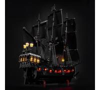 Juego de luces LED con mando a distancia compatible con Lego Captain Jack Sparrow's Pirate Ship 10365 (no modelo), juego de iluminación decorativa compatible con Lego Capitán Jack Sparrow's Pirate