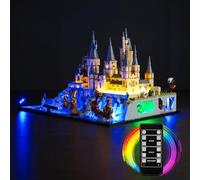 Juego de luces LED con mando a distancia para Lego 76419 Hogwarts Castle and Grounds (no Lego), juego de iluminación decorativa para Lego Harry Potter Hogwarts Castle and Grounds Juguetes creativos