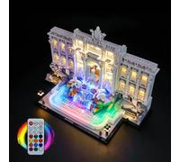 Juego de luces LED de mando a distancia RGB compatible con Lego Trevi Fountain 21062 (no modelo), juego de iluminación decorativa compatible con Lego 21062 Trevi Fountain Juguetes creativos