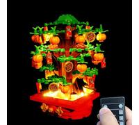 Juego de luces LED, para modelo de árbol de dinero Lego 40648, compatible con el modelo Lego 40648 (solo iluminador, modelo no incluido) (control remoto)